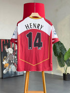Arsenal 2004 Home Jersey Henry #14 – Retro Sublimation oversize Football Kit | Kit Culture