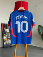 Zidane #10 France retro football jersey | Oversize | Embroidery | Kit Culture