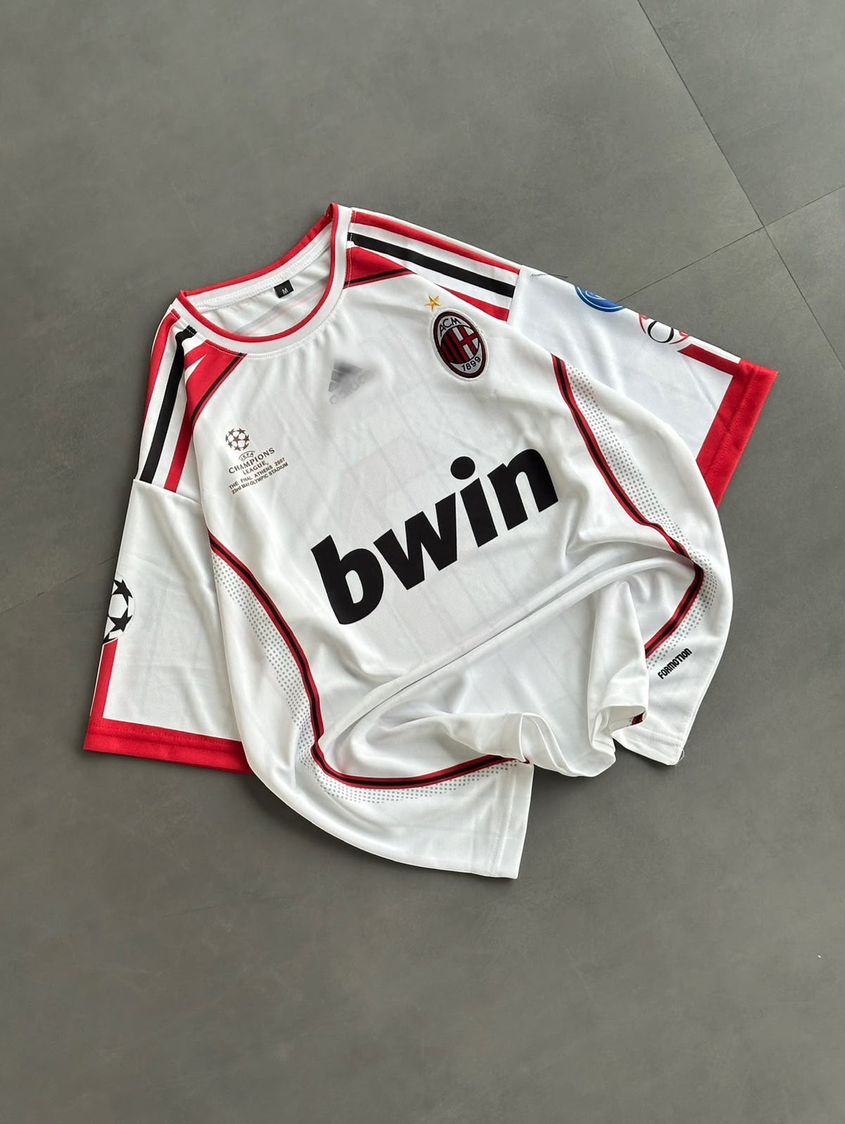 AC Milan Maldini 3 Retro White Jersey | Embroidery | Kit Culture