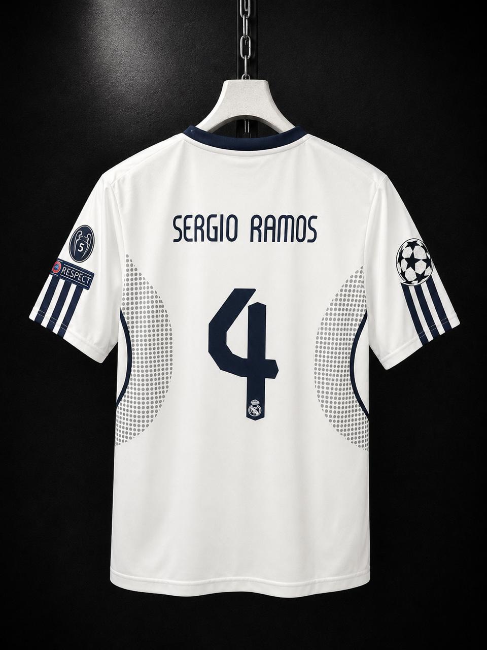 Real Madrid 2009 Home Jersey Sergio Ramos #4 – Retro Oversize Football Kit | Kit Culture