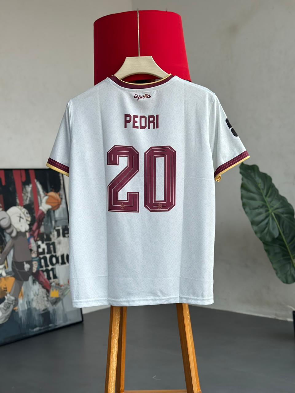 Spain 2026 Away Jersey PEDRI #20 White Edition | Sublimation | Football Jersey – Kit Culture