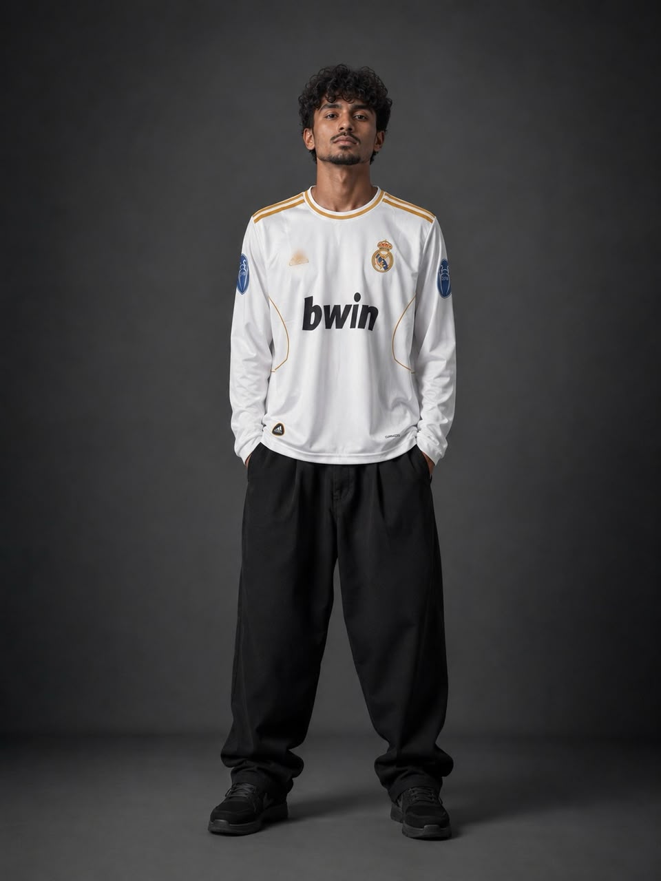 Real Madrid Ronaldo 2009–10 Jersey – White Long Sleeve #7 Football Shirt - Sublimation - Kit Culture