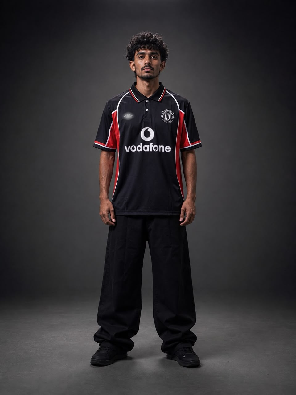Manchester United Beckham #7 Retro Black Jersey – Classic Football Shirt - Sublimation Collar - Kit Culture