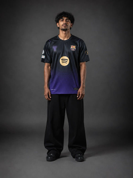 Pedri Barcelona Jersey 2026/27 | No. 8 Football Jersey | Black and Purple | Sublimation | Kit Culture