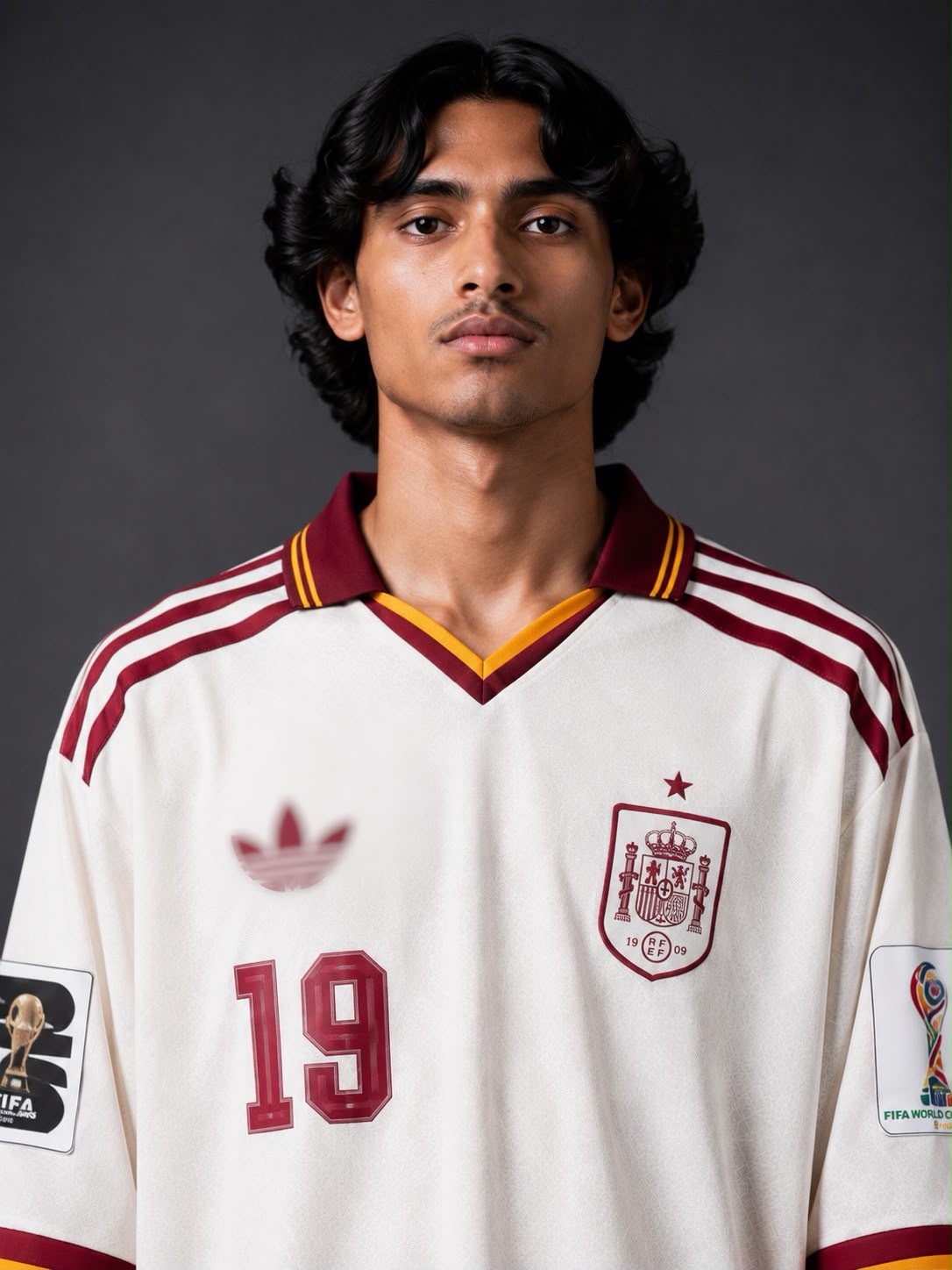 Spain 2026 Away Jersey – Lamine Yamal #19 | Oversize Collar | Kit Culture