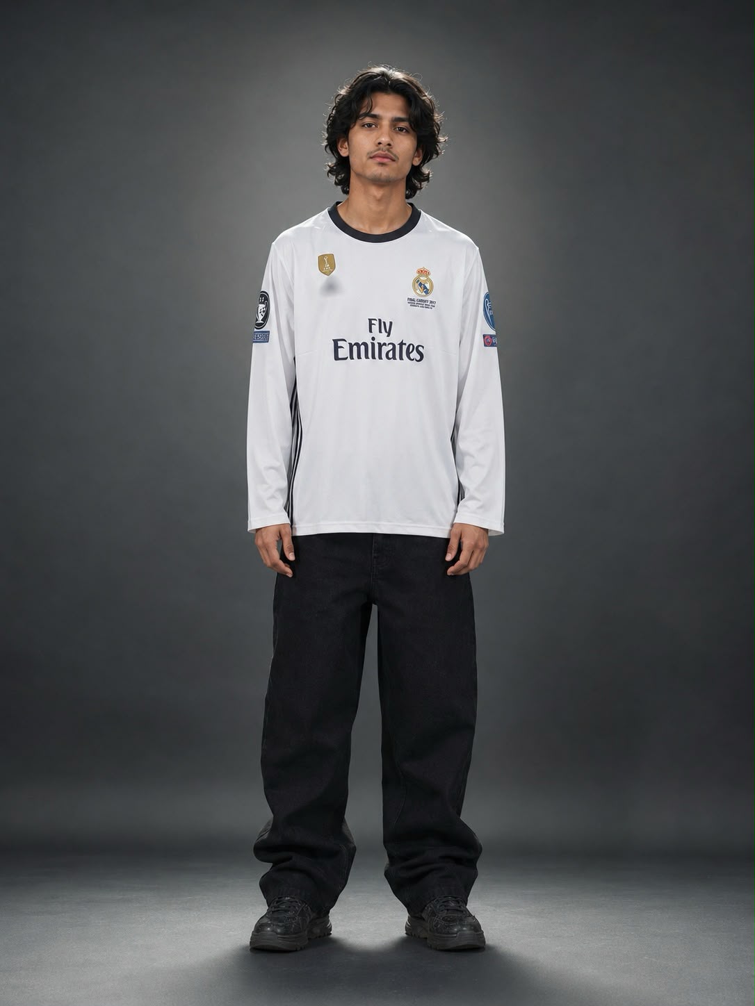 Real Madrid 2016/17 Home Long Sleeve Jersey – Ronaldo #7 | UEFA Champions League Final Cardiff 2017 Edition | Kit Culture