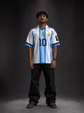 Argentina Special Edition Home Jersey #10 Messi – Oversize Football Jersey | Kit Culture