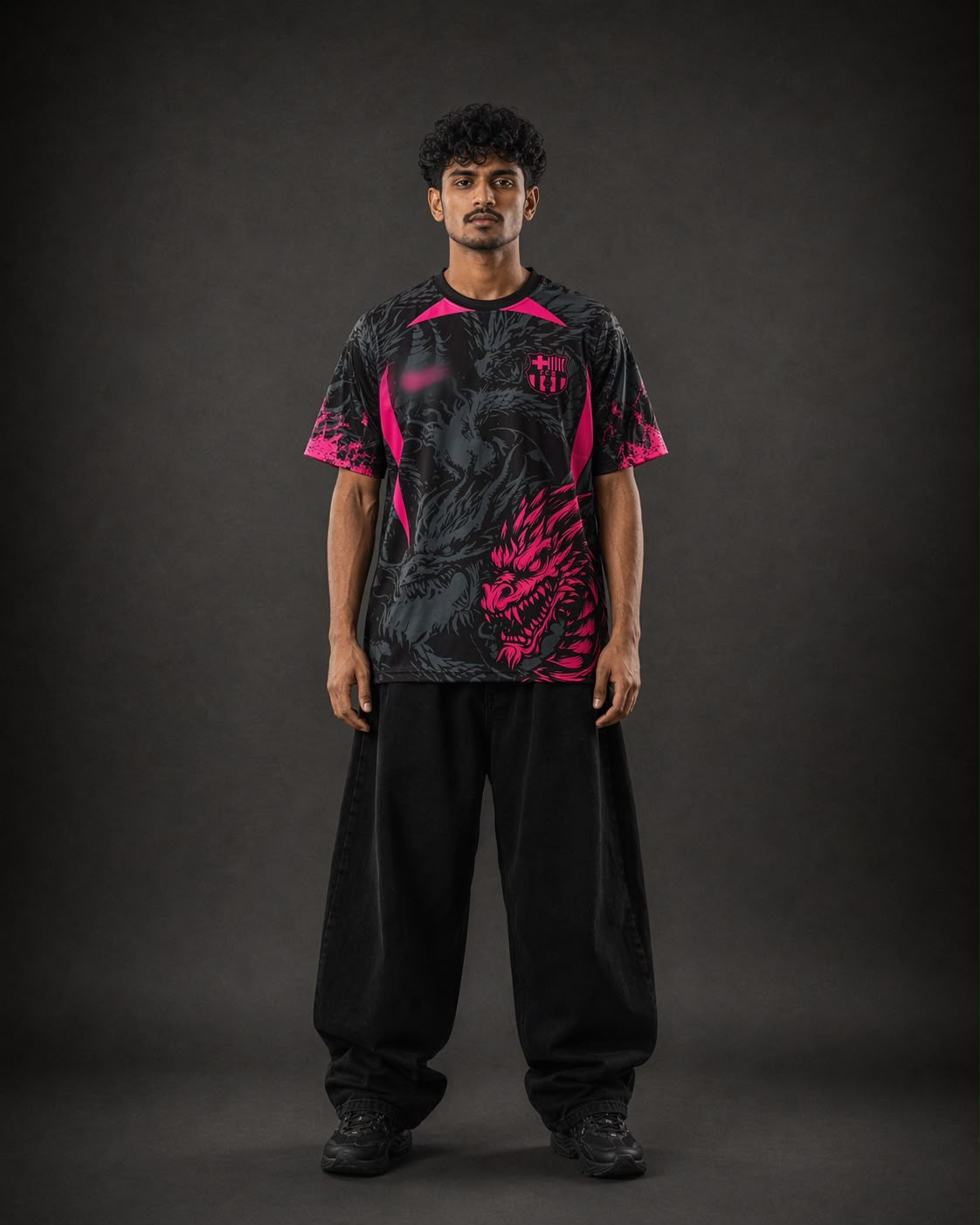 Barcelona Black Pink Dragon Edition Jersey | Sublimation | Kit Culture