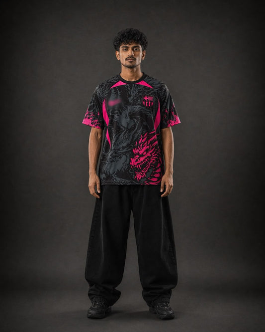 Barcelona Black Pink Dragon Edition Jersey | Sublimation | Kit Culture