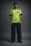 Barcelona Neon Green Away Jersey (Messi 30) – Embroidered Crest | Kit Culture