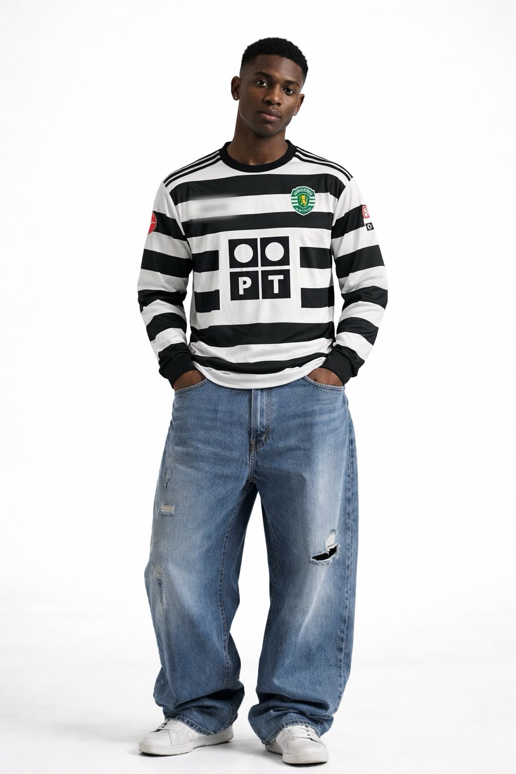 Sporting CP Ronaldo 28 Retro Jersey – Sublimation Full Sleeve Football Shirt