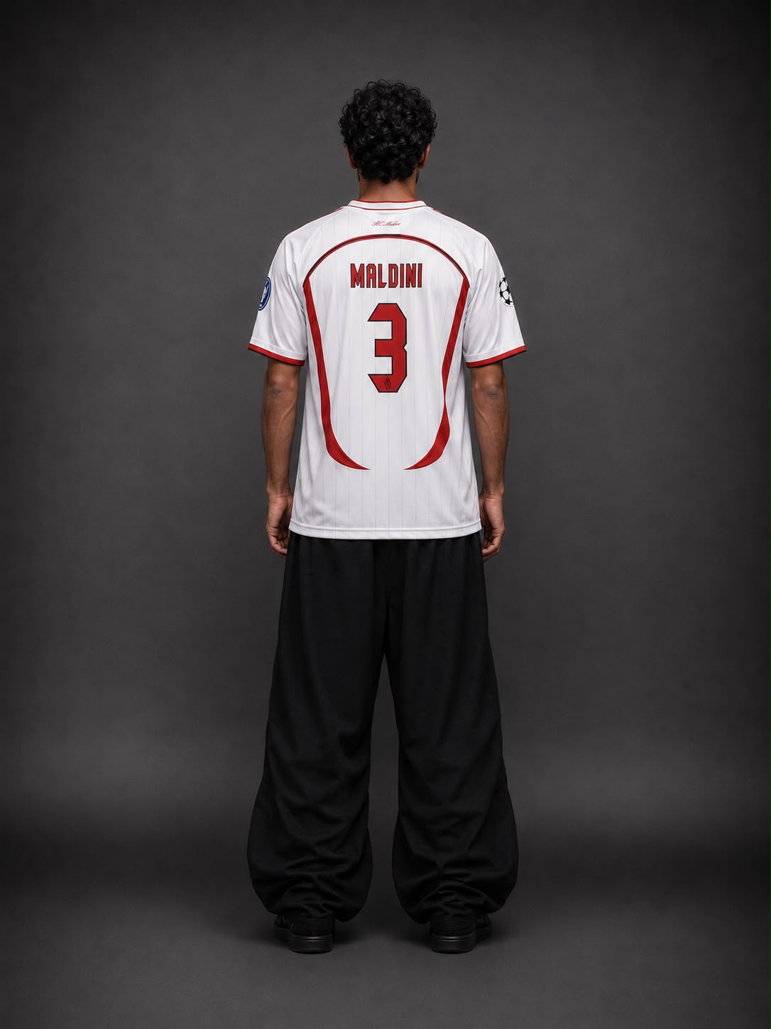 AC Milan 2006-07 Away Jersey – Paolo Maldini #3 | Champions League Final Edition | Retro Oversize | Kit Culture