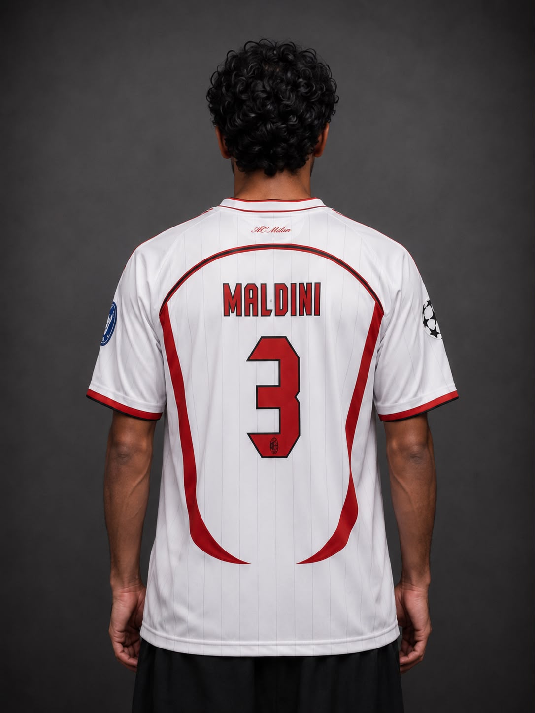 AC Milan 2006-07 Away Jersey – Paolo Maldini #3 | Champions League Final Edition | Retro Oversize | Kit Culture