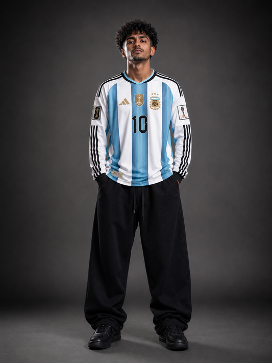 Argentina Messi 10 Home Jersey 2026 – Full Sleeve - Player Edition - Kit Culture