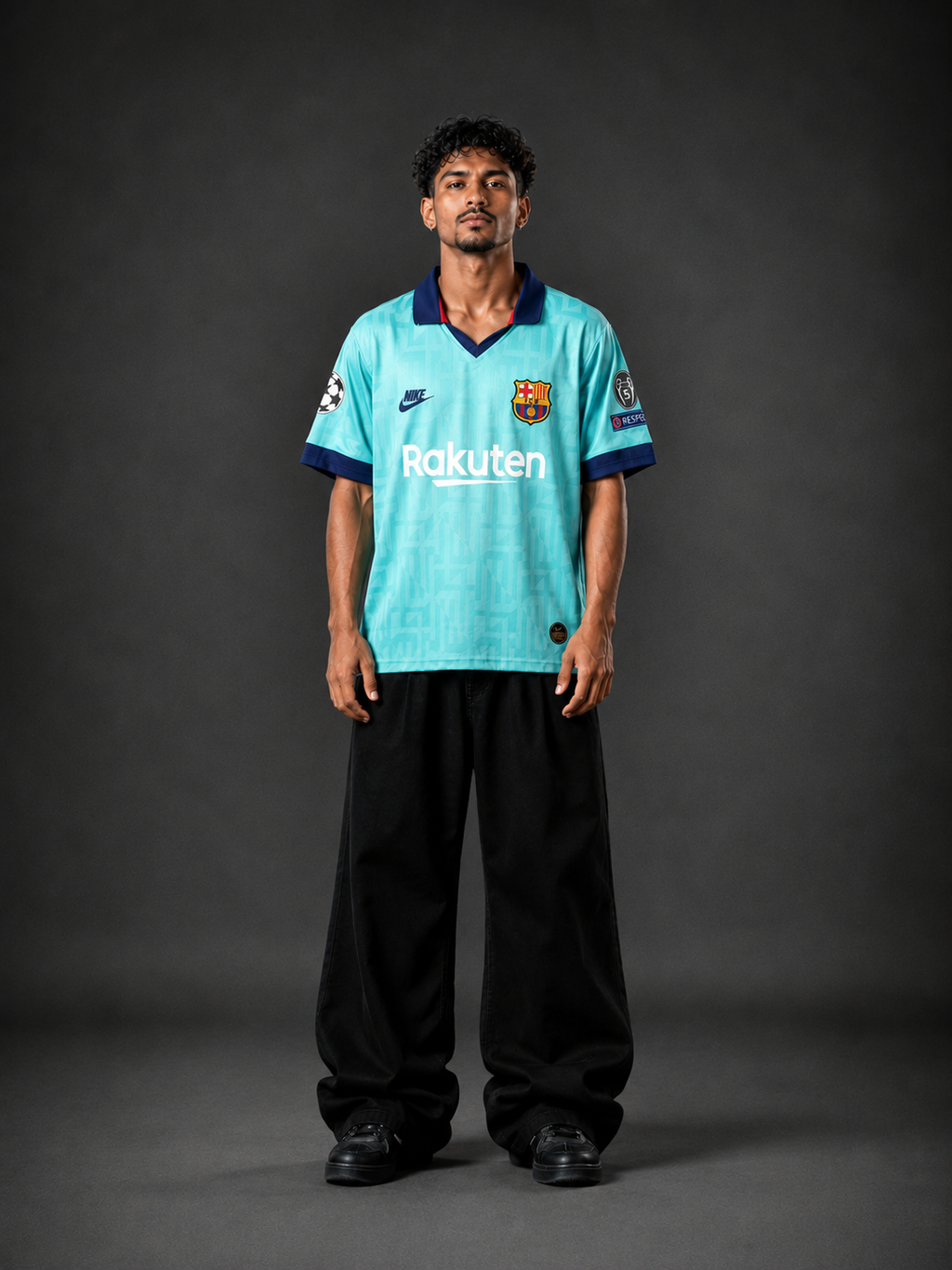 Barcelona 2019-20 Away Jersey | Messi #10 | Retro Football Shirt | UCL Edition | Kit Culture
