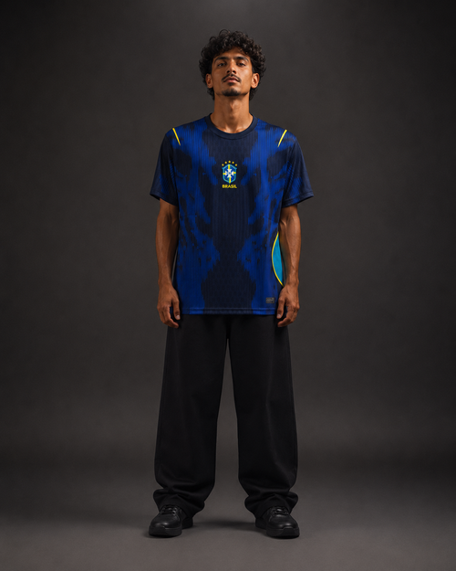 Brazil Away Jersey 2025/26 – Vinícius Júnior #7 | Sublimation | Kit Culture