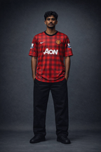Manchester United 2012/13 Van Persie #20 Jersey – Classic Checkered Home Kit - Embroidery