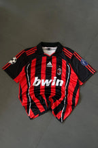 AC Milan 2006/07 Retro Jersey Kaká #22 – Classic Red Black Football Shirt | Embroidery