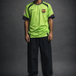 Barcelona Neon Green Away Jersey (Messi 30) – Embroidered Crest | Kit Culture