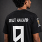 Norway Away Haaland 9 Football Jersey – Black Edition | Sublimation | Kit Culture