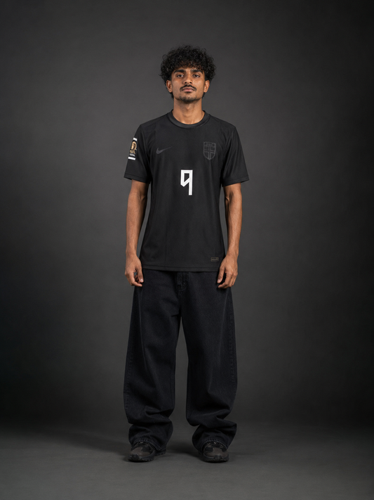 Norway Away Haaland 9 Football Jersey – Black Edition | Sublimation | Kit Culture