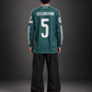 Real Madrid Away Green Bellingham #5 Full Sleeve Jersey | Embroidery| Kit Culture