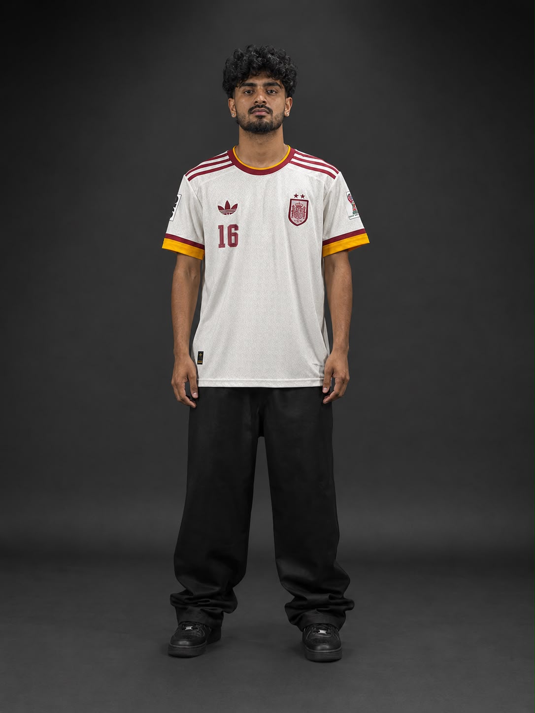 Spain Euro 2026 Away Jersey – Rodri #16 | Embroidery Football Jersey | Spain National Team Football Shirt