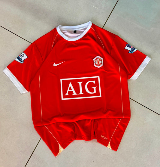 Manchester United 2008 Retro Ronaldo #7 Jersey – Red Home Kit | Embroidery| Kit Culture