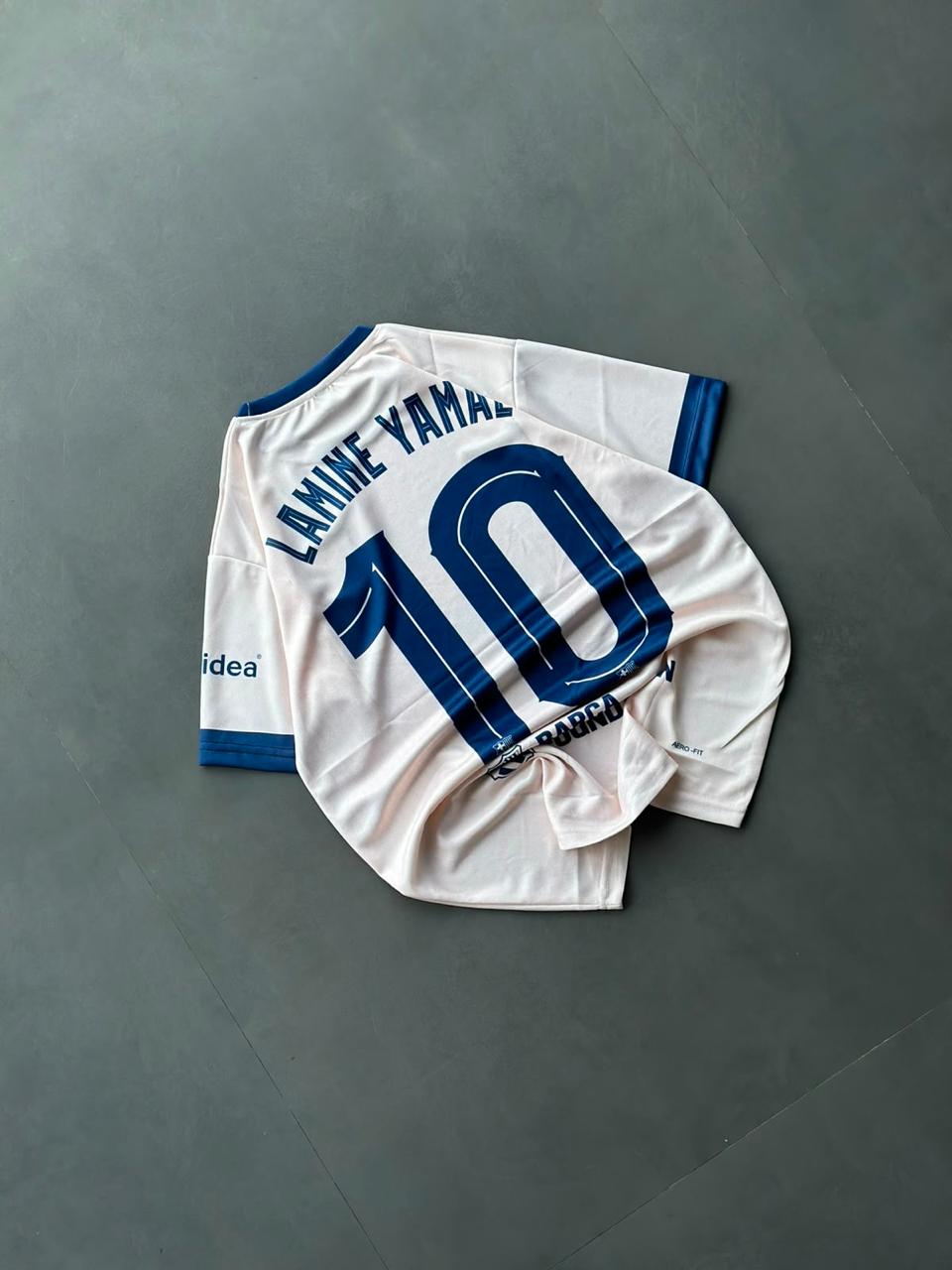 Barcelona Lamine Yamal #10 Jersey | White Red Barça Football Jersey | Embroidery | Kit Culture