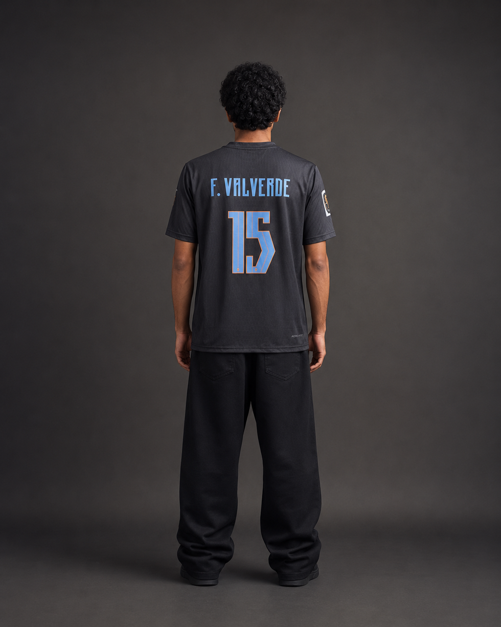 Federico Valverde #15 Black Special Edition Football Jersey | Sublimation Fan Kit | Kit Culture